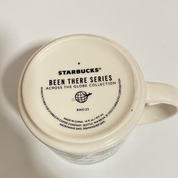 STARBUCKS 14 fl.oz GREEN COFFEE/TEA MUG "Been There Series" PORTLAND/NEW no box - Picture 6 of 7